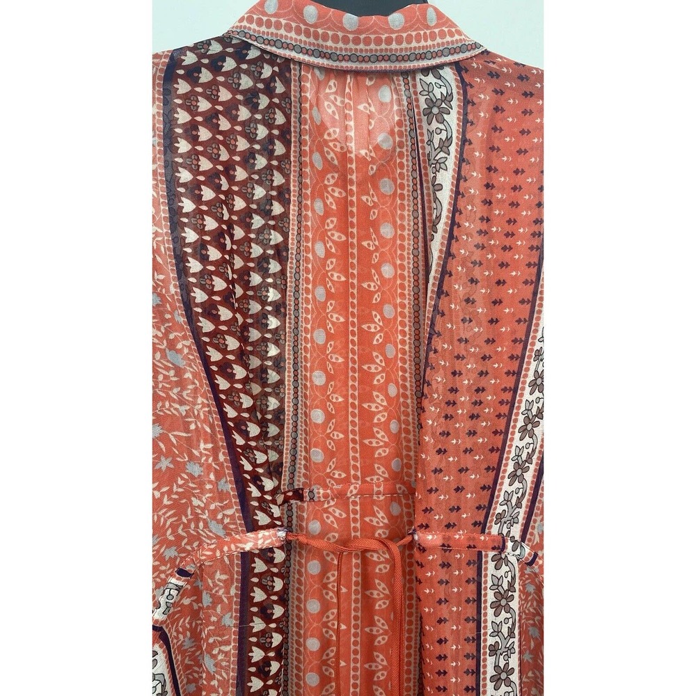 Free People Moonlight Miles Coral Floral Top Tunic - Picture 4 of 12